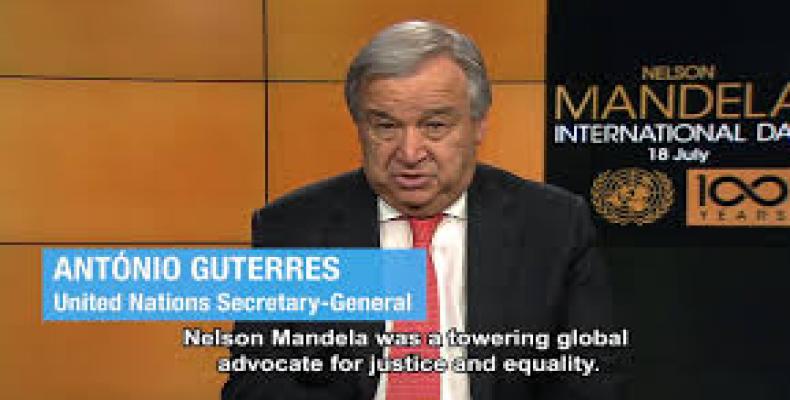 Mandela fue un ciudadano del mundo, asegura Guterres. Foto: Vimeo