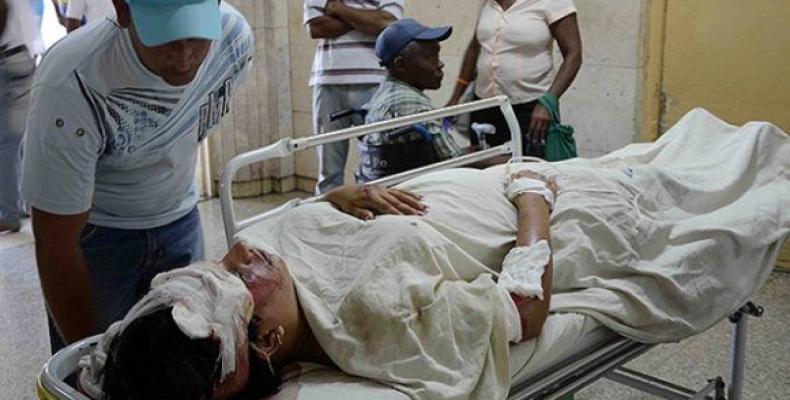 Las personas lesionadas del accidente han sido atendidas en el Hospital Provincia Saturnino Lora, el Clínico Quirúrgico Juan Zayas y en el Hospital Infantil Sur