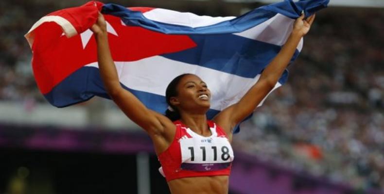 Omara Durand, recordwoman 100 mètres, T-13, catégorie mal-voyants