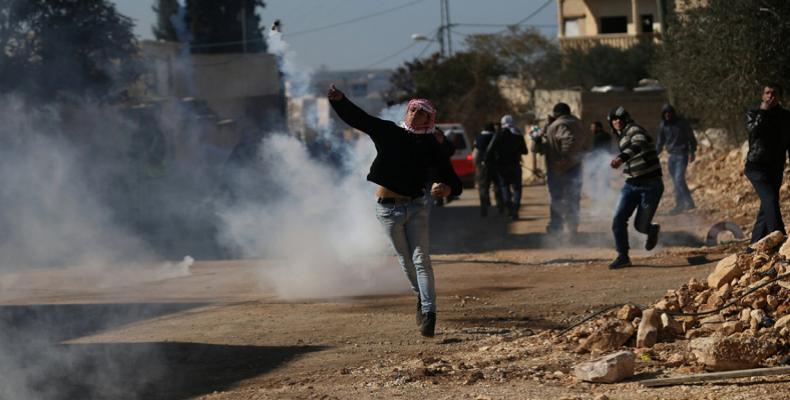Palestinians protest killings by Israeli forces.  Photo: AFP