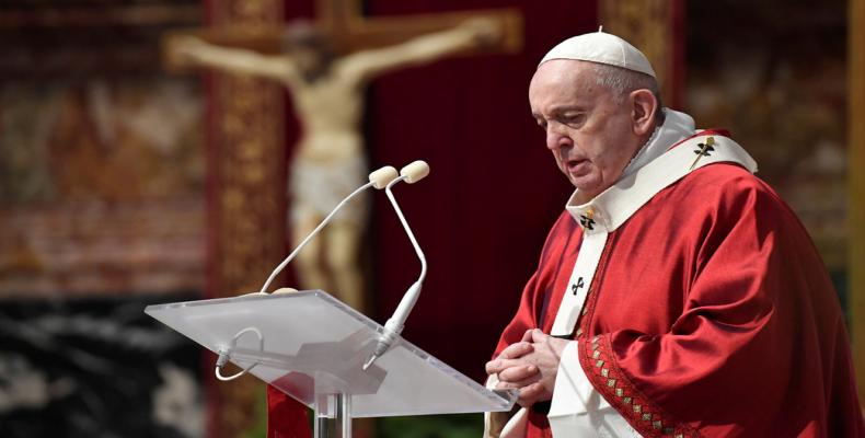 El papa Francisco en el Vaticano, el 31 de mayo de 2020.Vatican Media / Reuters