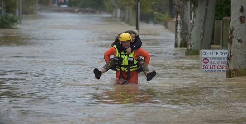 Alerta en sur de Francia por tormenta e inundaciones. Foto:PL.
