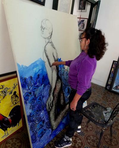 La versátil artista trabaja en varios proyectos culturales con vistas a la Jornada por el Día de la Cultura Cubana.Foto:Internet.