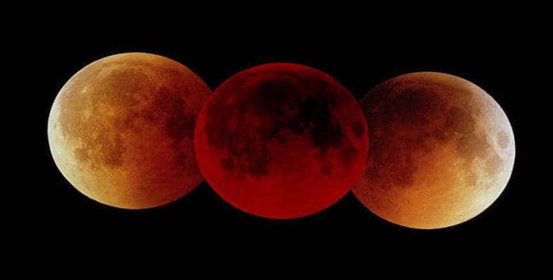 La Luna Roja o Luna Sangrienta podrá verse en la Tierra este 27 de julio. Foto/RT