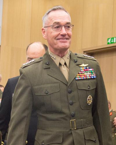 Dunford elogió la “extraordinaria” contribución de los militares estadounidenses en aproximadamente el 70 % de las naciones. Foto tomada de RT