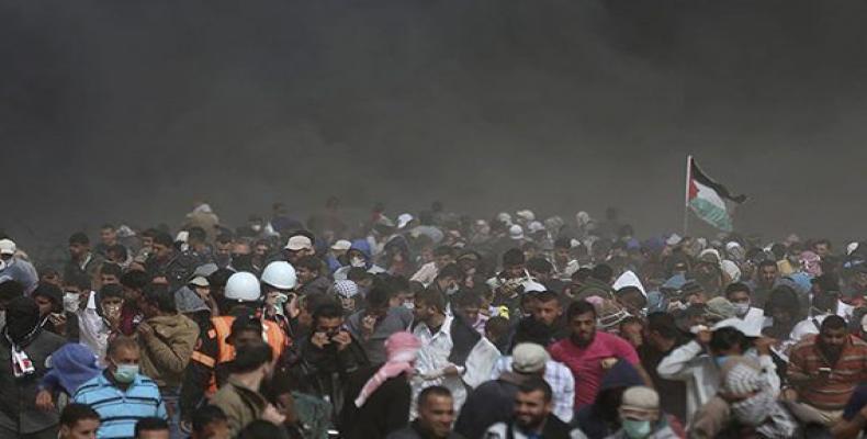 Más de 700 palestinos han resultado heridos en la Marcha del Retorno.Foto:Adel Hana/ AP.