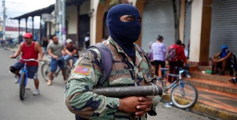 Acts of violence and terrorism are being carried out in Nicaragua by right-wing groups.  Photo: AP