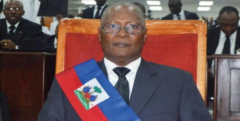 Haiti’s interim President Jocelerme Privert