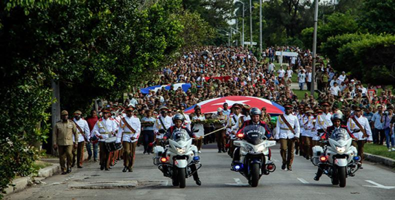 Peregrinación en homenaje al señor de la Vanguardia a 60 años de su desaparición física.Foto:Abel Padrón Padilla.Cubadebate