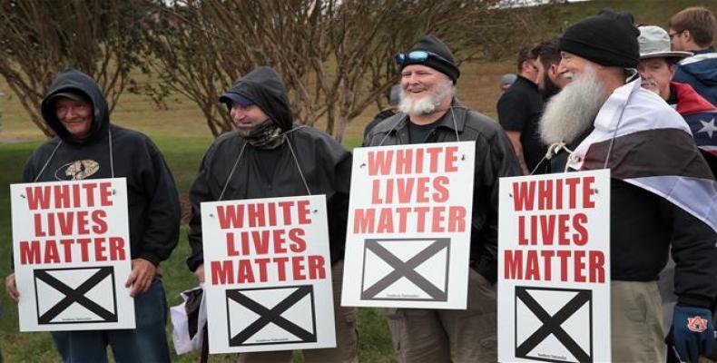Racist violence by white supremacist groups on the rise.  Photo: AFP