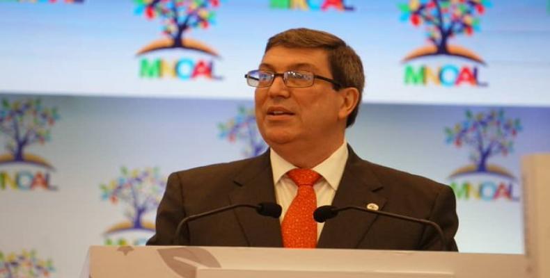 Rodríguez reafirmó el compromiso de Cuba con el multilateralismo. Foto: @BrunoRguezP