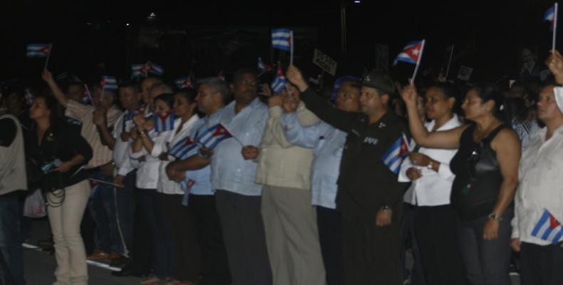 Vigilia por Fidel en Bayamo