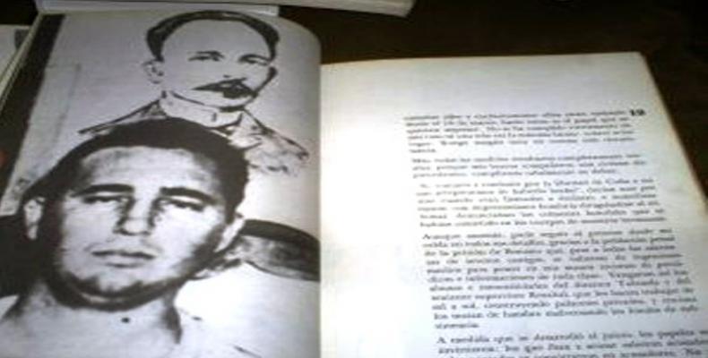 Alegato de defensa del joven Fidel Castro tras el asalto el 26 de julio de 1953 a los cuarteles Moncada y Carlos Manuel de Céspedes. Foto: Archivo/ RHC.