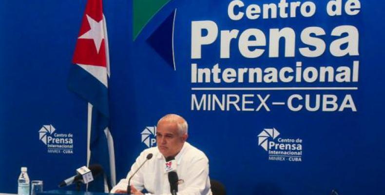 Lozada informó los detalles de la amplia agenda del presidente Díaz-Canel. Foto: Cubaminrex