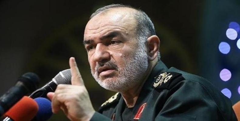 The commander of Iran’s Islamic Revolution Guards Corps Major General Hossein Salami. (Photo: Press TV)