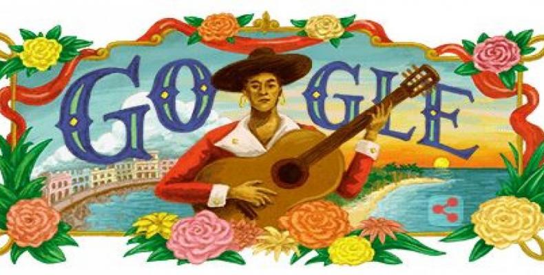 Google dedica doodle en reconocimiento a la destacada trayectoria musical de cantautora cubana Maria Teresa Vera. Google.