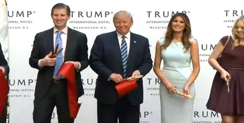 The Trump family punished for misuse of charitable organization.  Photo: Democracy Now