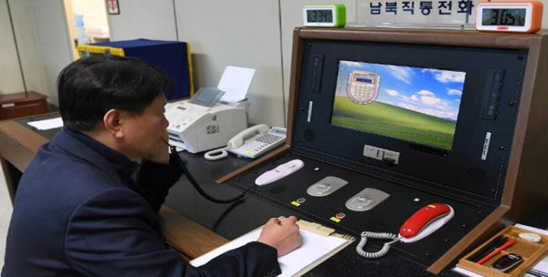 Aberta linha telefônica presidencial na península coreana.