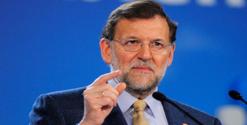 Spain's Acting Prime Minister Mariano Rajoy