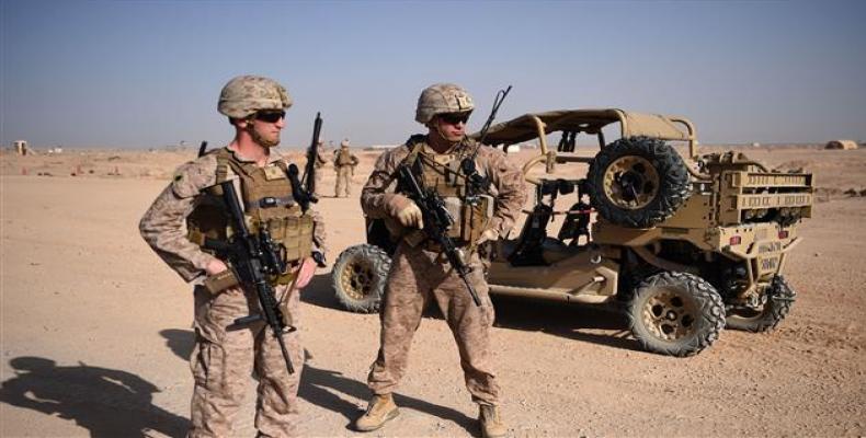 U.S. Marines at the Shorab military Camp in the southern Afghan province of Helmand (Photo by AFP)