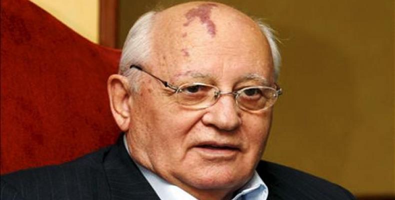 Former Soviet Union President Mikhail Gorbachev