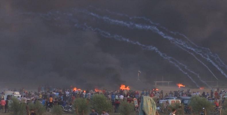 Gaza protests continue against Israeli occupation.  Photo: Reuters