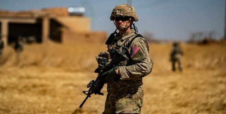 A US soldier during a joint patrol with Turkish troops in the Syria.  (Photo: AFP)