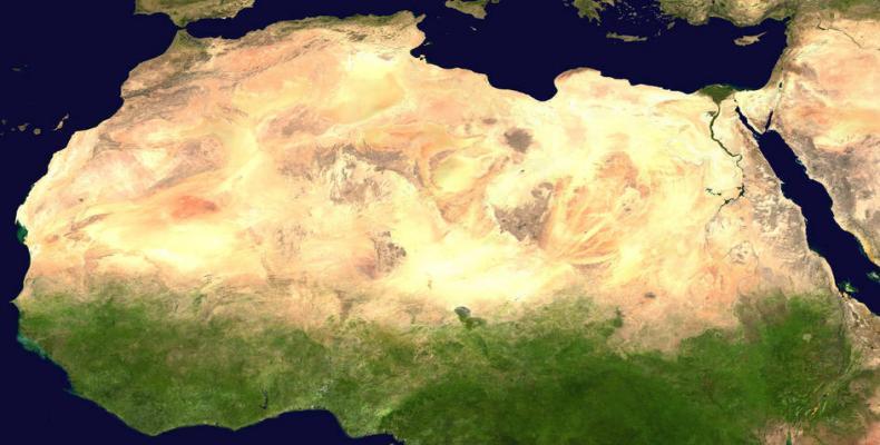 Trump urges Spain to &quot;build a wall&quot; across the Sahara to reduce migration.  Photo: Google