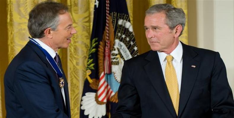 Tony Blair and George W. Bush