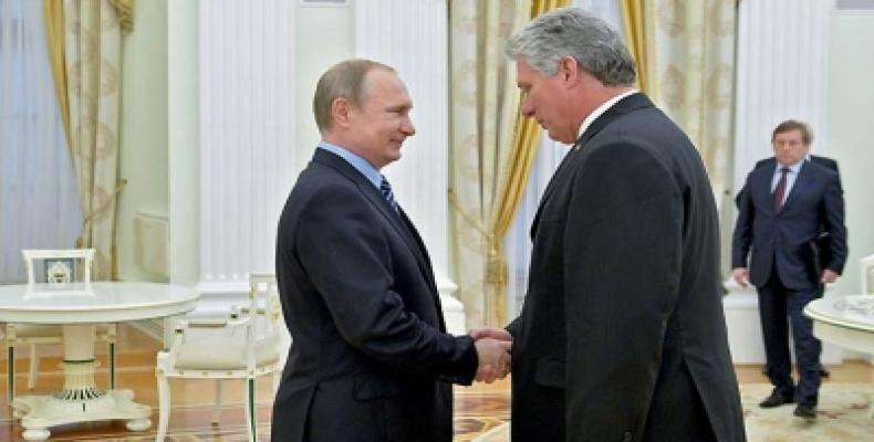 Putin y Díaz-Canel en anterior encuentro
