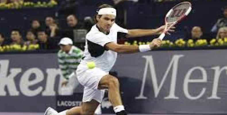 Federer en acción. Foto: Archivo