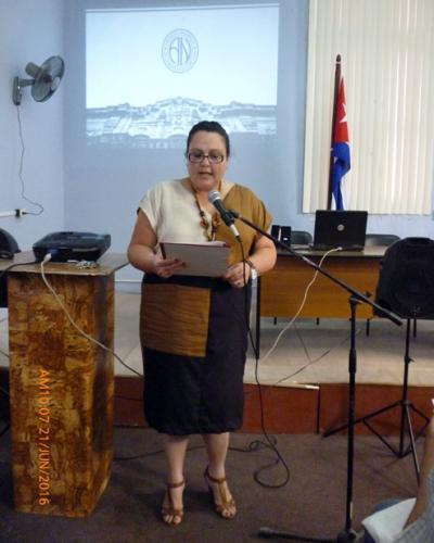 Martha M. Ferriol Marchena, directora general del Archivo Naciona de Cuba.