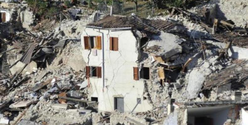 imagen ilustrativa del terremoto en Italia