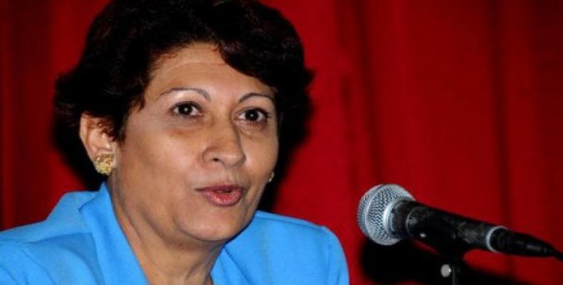 Cuban Minister of Education Ena Elsa Velázquez