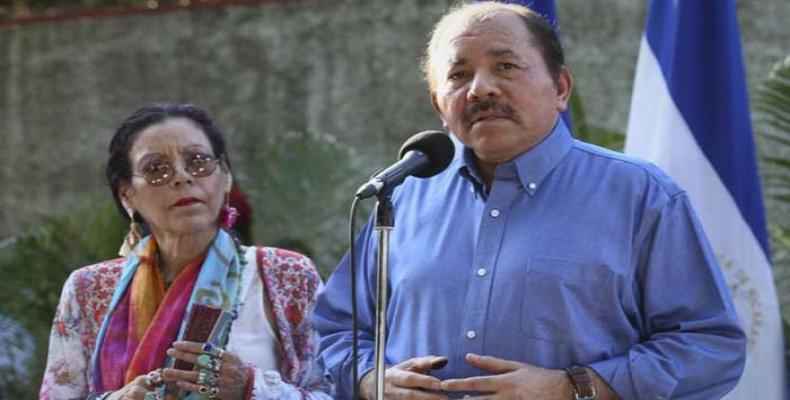 Presidente Ortega y vicepresidenta Murillo