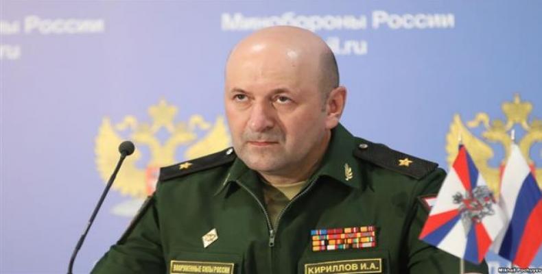 Maj. Gen. Igor Kirillov, the chief of the Russian military's radiation, chemical and biological protection unit.  Photo: File