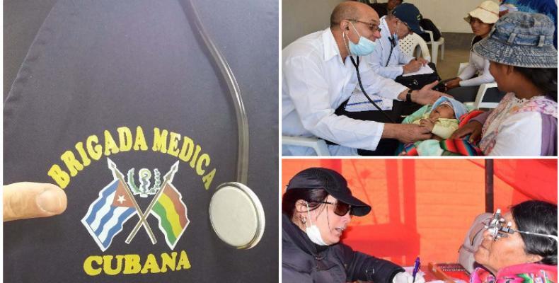 Médicos cubanos en Bolivia: 13 años de compromiso y humanismo. Foto: PL.