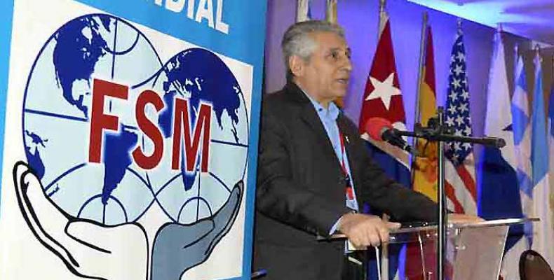 Resalta dirigente de la FSM ejemplo de Cuba para el mundo.Foto:PL.