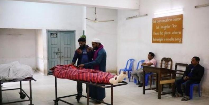Morgue at Dhaka Medical College Hospital after a deadly fire in Bangladesh last week.   (Photo: Reuters)