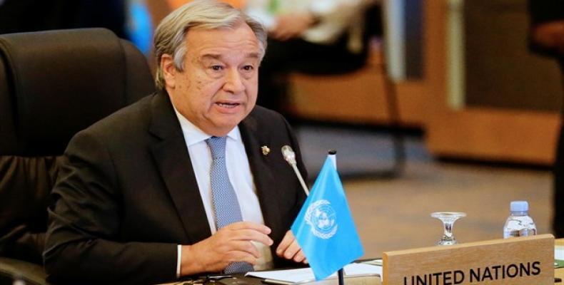 Guterres condenó el atentado suicida en Kabul que cobró la vida de al menos 48 personas en un centro de votantes.Imágen:Internet.