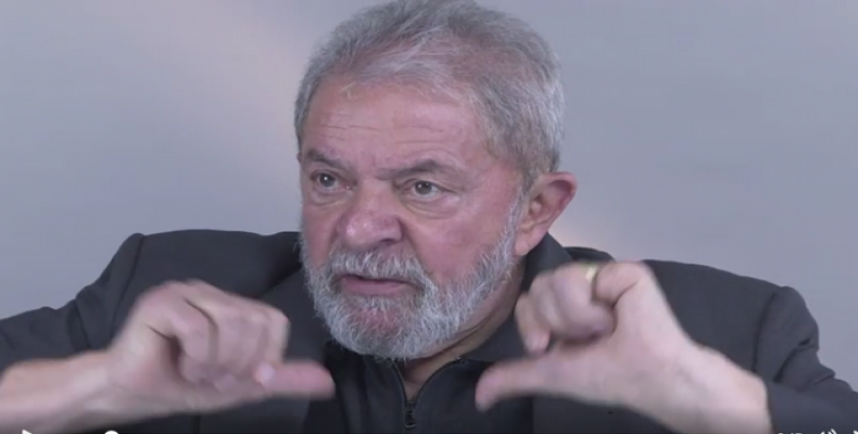 El expresidente brasileño Luiz Inácio Lula da Silva descartó considerarse preso y sí un rehén del exjuez Sergio Moro.Foto:Listin Diario.