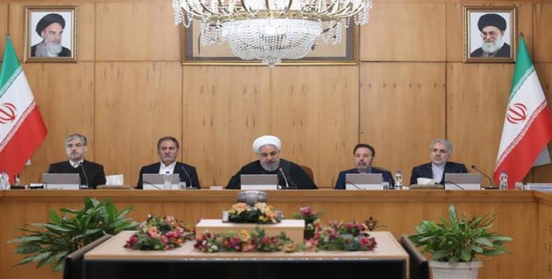 Iranian President Hassan Rouhani speaks during a cabinet meeting in Tehran.  (Photo: president.ir)