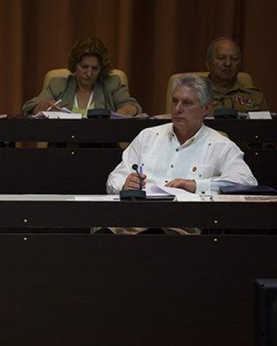 Miguel Díaz-Canel interviene en la sesión de la IX Legislatura