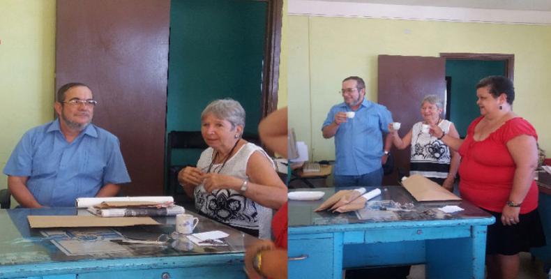 Timochenko visitó la Redacción de Correspondencia de Radio Habana Cuba
