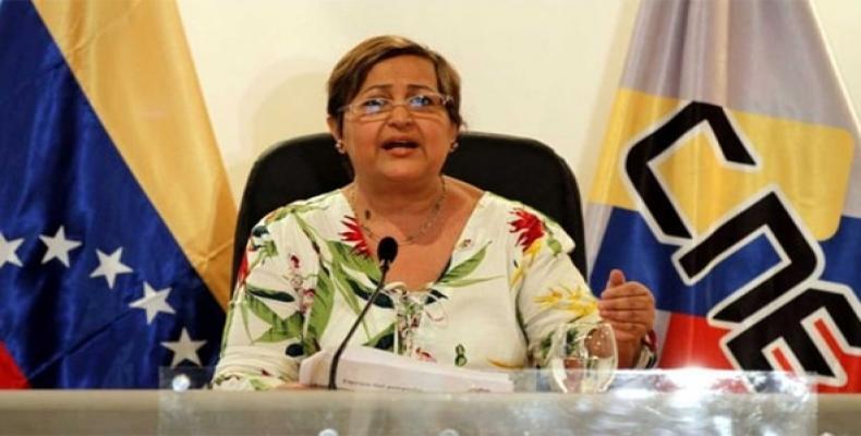 Presidenta del Consejo Nacional Electoral (CNE) de Venezuela, Tibisay Lucena