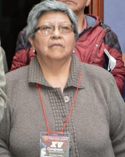 Secretaria general del Partido Comunista Peruano, Flor de María Gonzales.Foto:Internet.