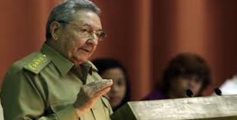 El Presidente cubano Raúl Castro Ruz, en el plenario de la Asamblea Nacional. Foto: Ladyrene Pérez/ Cubadebate