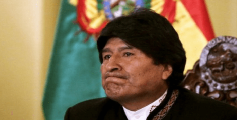 Bolivian President Evo Morales reacts during a speech.  Photo: Reuters