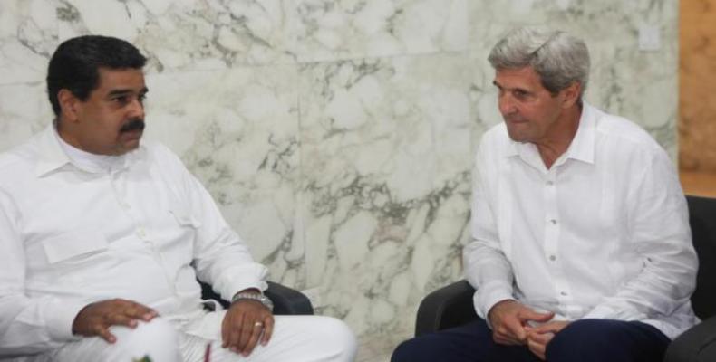 Maduro y Kerry en Cartagena, Colombia