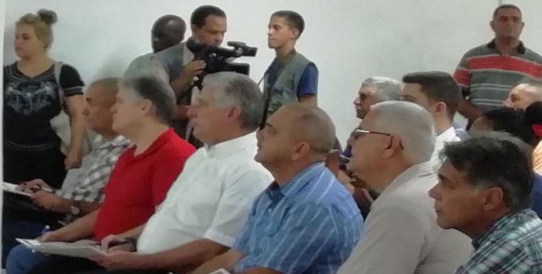 Esta es la segunda visita que encabeza Díaz-Canel a territorio pinareño desde que asumió la presidencia, en abril de 2018. Fotos: Twitter